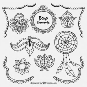 collection ethnic hand drawn elements 23 2147641947 -