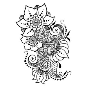 mehndi flower pattern mandala henna drawing tattoo 174889 316 -