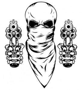 skull mask with two revolvers illustration 120675 225 -