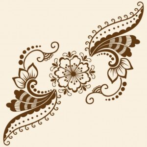 vector illustration mehndi ornament traditional indian style ornamental floral elements henna tattoo stickers mehndi yoga design cards prints abstract floral vector illustration 1217 394 -