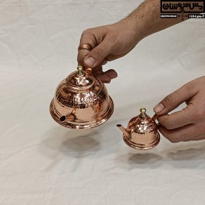 زعفران دم کن مسی مدل گلبرگ8 |