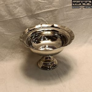 آجیل خوری مسی 5 تایی تک پایه آبکاری کروم مدل کولاک_ آجیل خوری مسی جدید _ ظروف پذیرایی مسی _ عکس آجیل خوری مسی _ سرویس پذیرایی آبکاری کروم