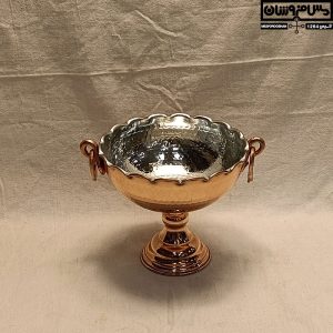 سرویس پذیرایی مسی مدل شمآ _ شیرینی خوری مسی جدید _ ظروف پذیرایی مسی مدرن _ عکس شیرینی خوری مسی _ سرویس پذیرایی مسی پایه تک پایه_ سرویس پذیرایی مسی شیک