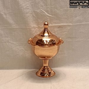 گز خوری مسی چکشی تک پایه خمره ای در دار مدل دلبر _ خرید سرویس پذیرایی مسی _ قیمت سرویس پذیرایی مسی_ سرویس پذیرایی مسی جدید _ سرویس پذیرایی مسی کروم _ سرویس پذیرایی مسی نانو _ سرویس پذیرایی مسی سفید