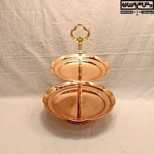 شیرینی خوری مسی 2 طبقه چکشی مدل تقدیم_ خرید شیرینی خوری مسی _ قیمت شیرینی خوری مسی_ شیرینی خوری مسی 2 طبقه _ شیرینی خوری مسی کروم _ شیرینی خوری مسی نانو _ شیرینی خوری مسی سفید