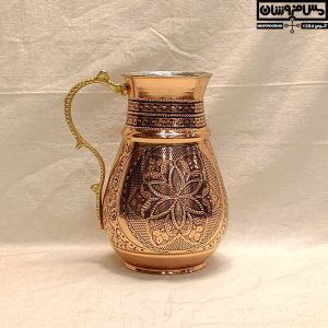 پارچ مسی 1/5 لیتر الماس تراش مدل نیلو _ پارچ آب مسی _ عکس پارچ و لیوان مسی _ سرویس پارچ مسی _ پارچ مسی زنجان _ پارچ مسی اصفهان