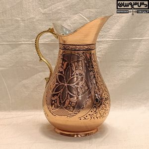 پارچ مسی 2 لیتر الماس تراش مدل آراز _پارچ آب مسی _ عکس پارچ آب مسی _ قیمت پارچ و لیوان مسی _ سرویس پارچ مسی _ پارچ مسی زنجان _ پارچ مسی اصفهان