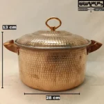 قابلمه مسی سایز 6 مدل پارسا