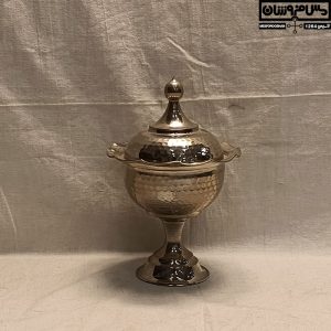 سرویس پذیرایی مسی چکشی آبکاری کروم تک پایه خمره ای در دار مدل دلبر_ خرید سرویس پذیرایی مسی _ قیمت سرویس پذیرایی مسی_ سرویس پذیرایی مسی جدید _ سرویس پذیرایی مسی کروم _ سرویس پذیرایی مسی نانو _ سرویس پذیرایی مسی سفید