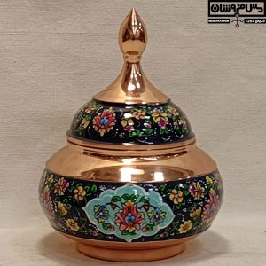 قندان مس و پرداز بدون پایه دستساز نانو مدل پیکاسو