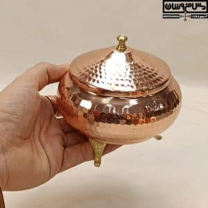 قندان مسی 3 پایه چکشی مدل جبرا