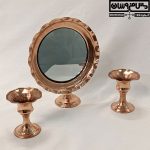 آیینه شمعدان مسی مدل مانیسا