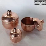 قندان مسی مدل انار یلدا - قندان مسی چکشی مدل انار - قندان مسی زنجان طرح انار - قندون مسی انار - قندون مسی انار برای هیده سازمانی - انار مسی با قیمت تولیدی و ارزان