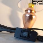 آباژور مسی با کلید روشن خاموش سیمی