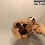 پارچ مسی دسته برنجی با بدنه براق