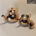 خرید سرویس کتری قوری مسی دو تکه دست‌ساز