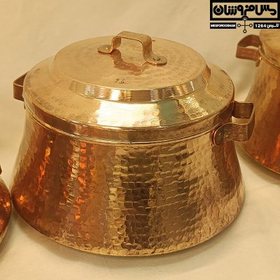 کماجدان مسی دستساز سایز 4 مدل عشایر