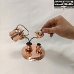 سرویس مسی دستساز کتری قوری دکوری مینیمال مدل چایریز