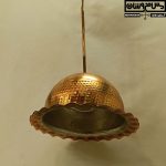 طراحی کلاسیک و سنتی لوستر مسی مدل تابان با رنگ طبیعی مس