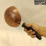 کاسه مسی قرمز شیره با طرح سنتی