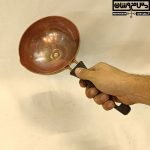 کاسه مسی قرمز شیره لعاب‌دار