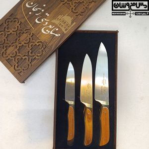 سرویس 3 تایی چاقو آشپزخانه زنجان ست کاردستان 10 |