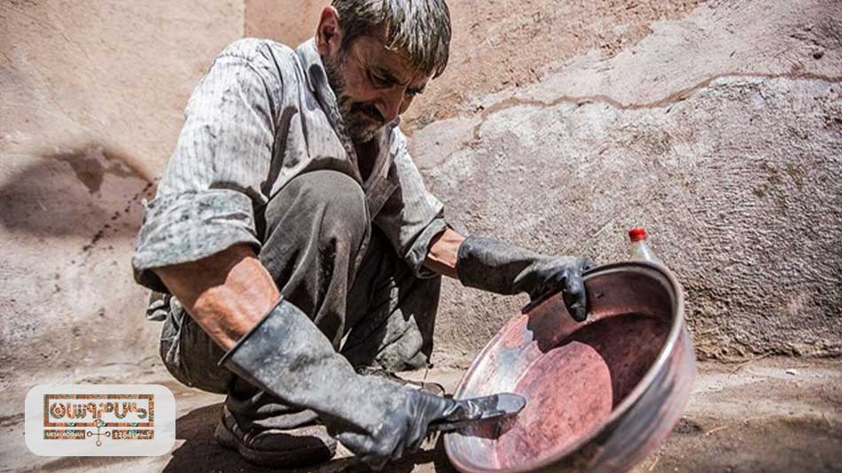 قلع کاری ظروف مسی 