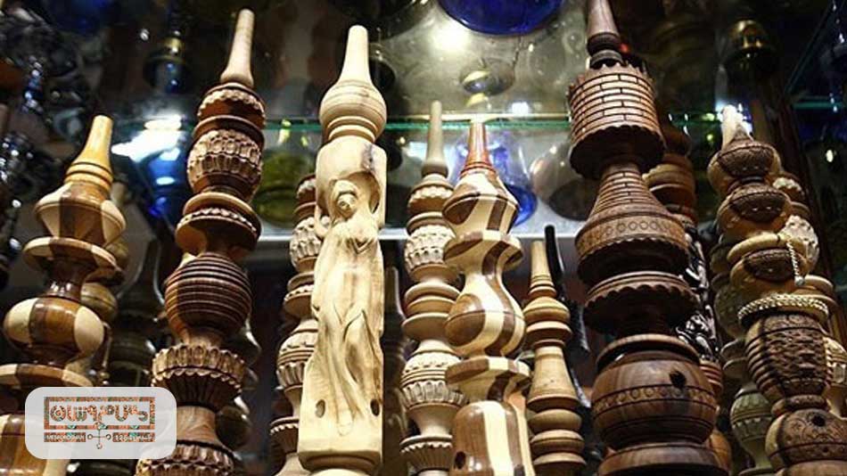 قلیان چوبی 
