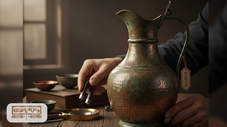 تشخیص ظروف مسی عتیقه