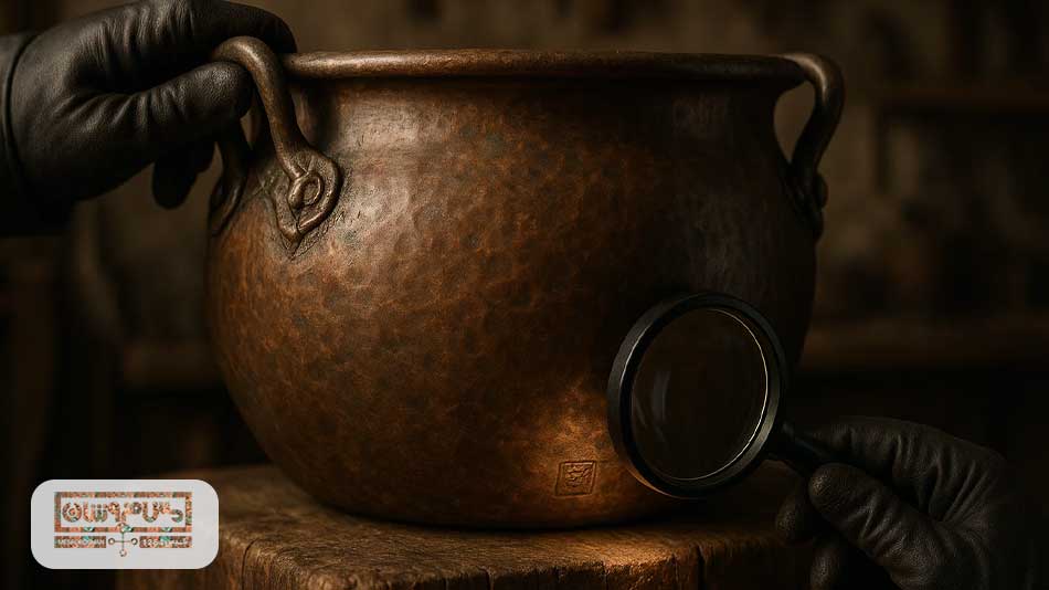 تشخیص قدمت ظروف مسی