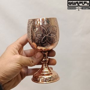 ست گیلاس مسی ۶ تایی الماس تراش مدل سرداش 18 |