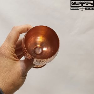 ست گیلاس مسی ۶ تایی الماس تراش مدل سرداش 20 |