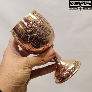 ست گیلاس مسی ۶ تایی الماس تراش مدل سرداش 21 |