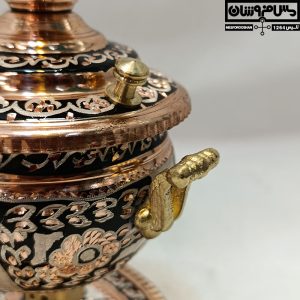 سماور سیسمونی مسی نقره کوب مدل مارجین 2 |