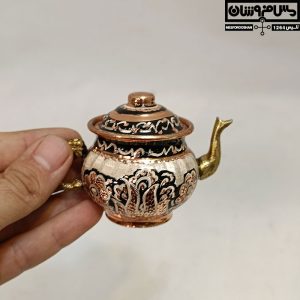 سماور سیسمونی مسی نقره کوب مدل مارجین 32 |