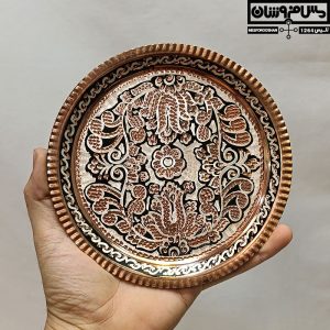 سماور سیسمونی مسی نقره کوب مدل مارجین 49 |