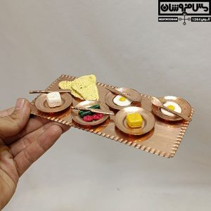 سیسمونی مسی نقره‌کوب مدل صبونه 16 |