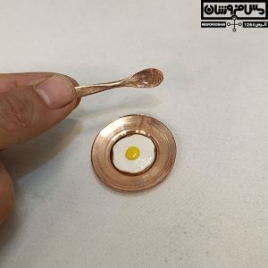 سیسمونی مسی نقره‌کوب مدل صبونه 19 |