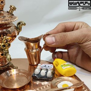 سیسمونی مسی نقره‌کوب مدل صبونه 2 |