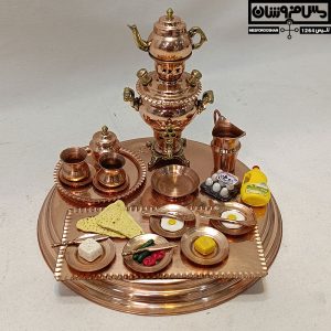 سیسمونی مسی نقره‌کوب مدل صبونه 35 |
