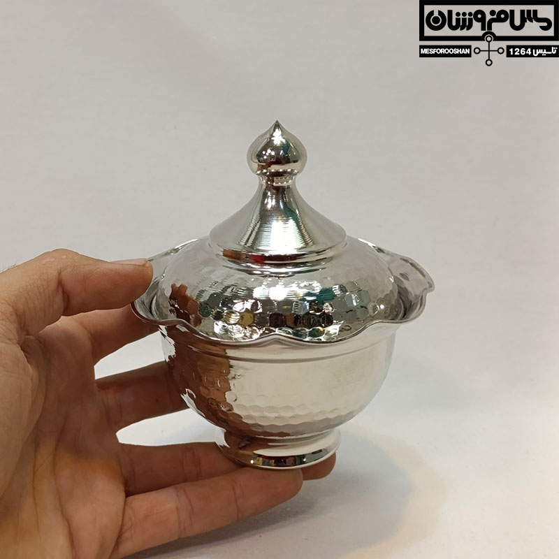 قندان مسی آبکاری کروم مدل صوران (12) قندان مسی آبکاری کروم مدل صوران 12 |