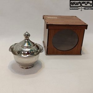 قندان مسی آبکاری کروم مدل صوران 16 |
