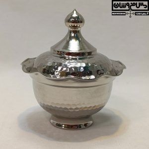 قندان مسی آبکاری کروم مدل صوران 19 |