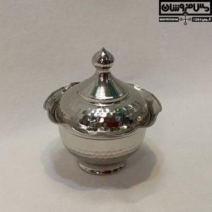 قندان مسی آبکاری کروم مدل صوران 4 |