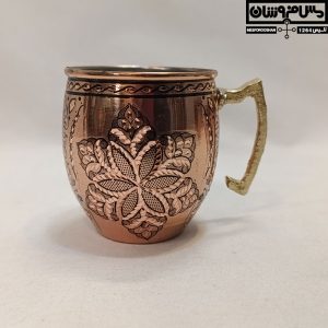 لیوان مسی الماس تراش مدل شیکول سایز 1 10 |