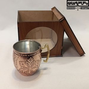 لیوان مسی الماس تراش مدل شیکول سایز 1 14 |