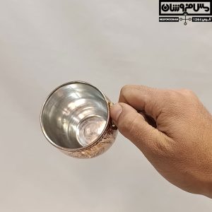 لیوان مسی الماس تراش مدل شیکول سایز 1 7 |