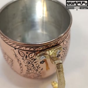 لیوان مسی الماس تراش مدل شیکول سایز 1 9 |