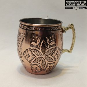 لیوان مسی الماس تراش مدل شیکول سایز 2 1 |