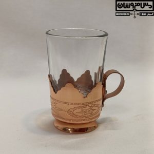 لیوان گالش مس و شیشه سایز 1 مدل ستار 10 |